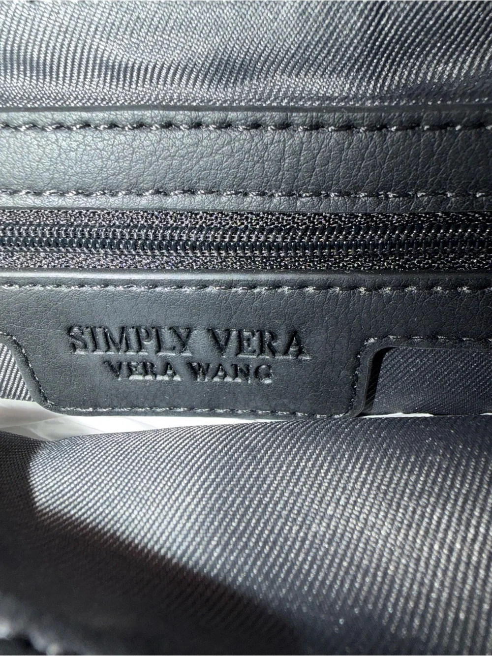 Simply Vera Vera Wang Black Circle-Handle Tote